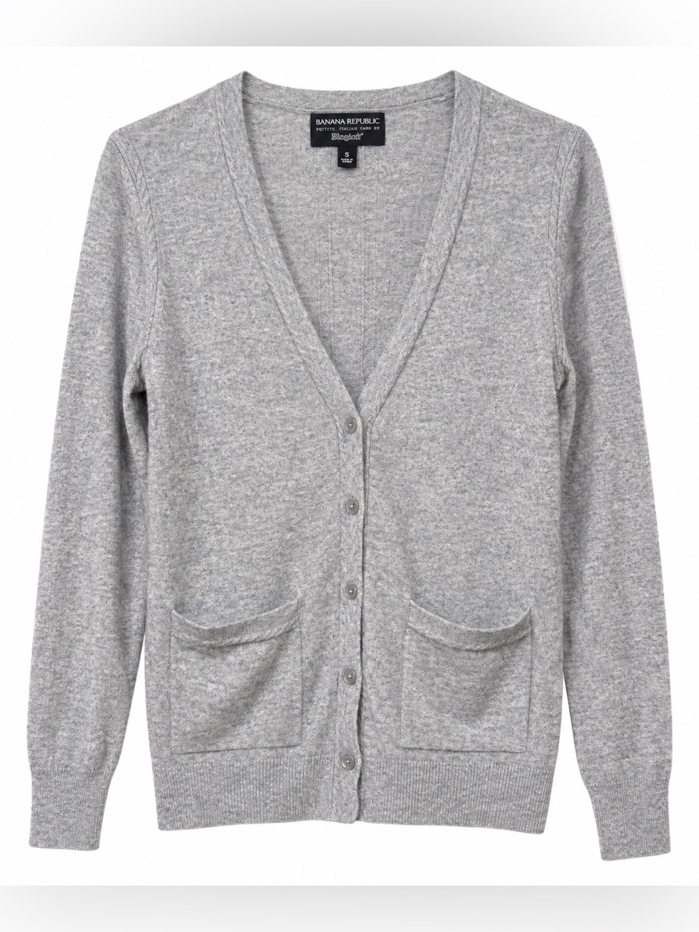 Banana Republic Filpucci Merino Cashmere Wool Blend Cardigan Sweater Size S